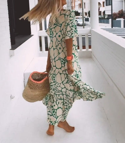 Juni™ | Ibiza-style dress with bohemian floral print