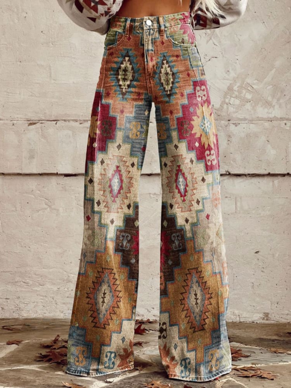 Léa - Vintage Chevron Trousers
