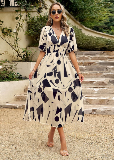 Merlin™ | Flattering Floral Midi Dress