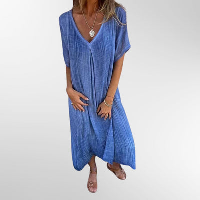 Fiona™ – Elegant Lightweight V-Neck Dress