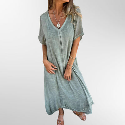 Fiona™ – Elegant Lightweight V-Neck Dress