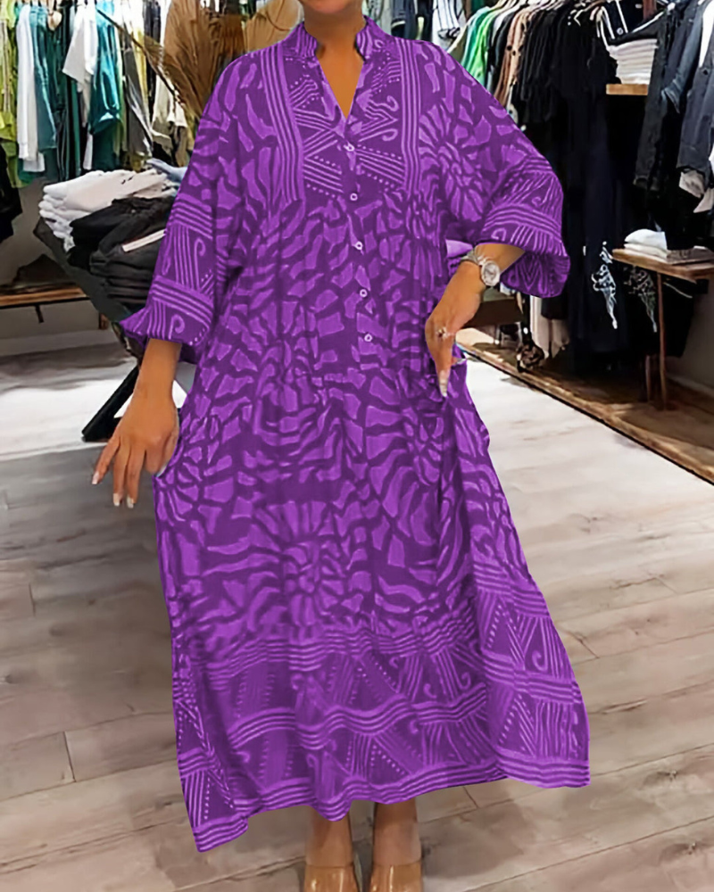 Mckinley™ | Maxi Dress With Elegant Print