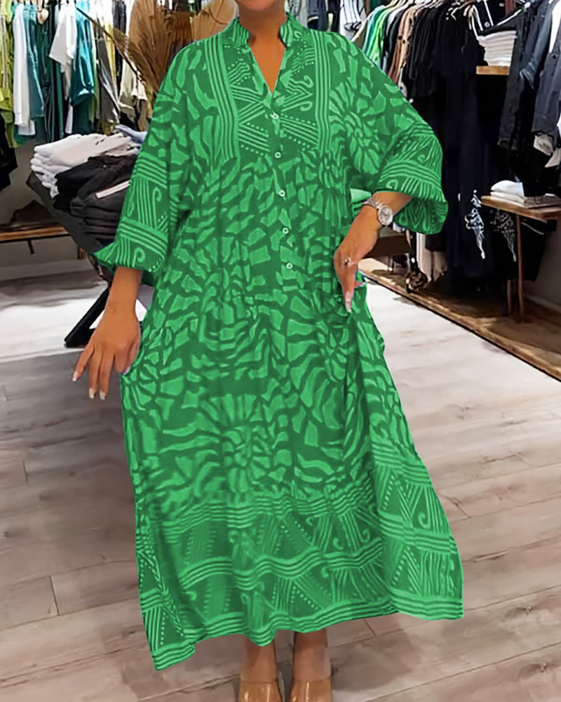 Mckinley™ | Maxi Dress With Elegant Print