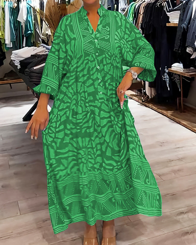 Mckinley™ | Maxi Dress With Elegant Print