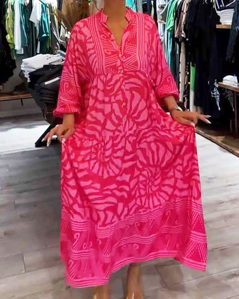 Mckinley™ | Maxi Dress With Elegant Print