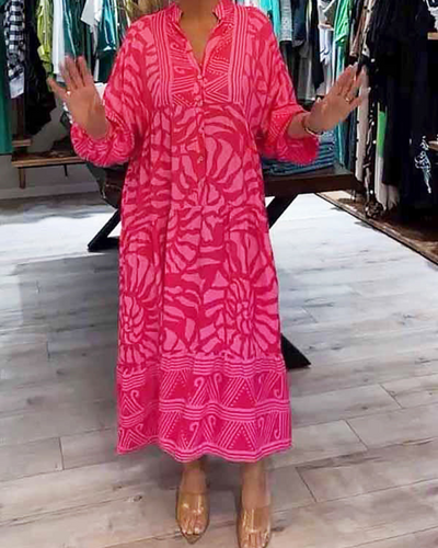 Mckinley™ | Maxi Dress With Elegant Print