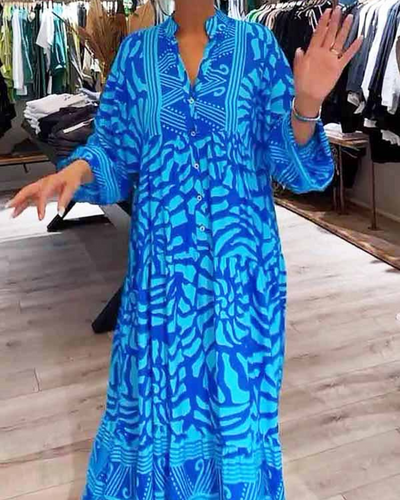 Mckinley™ | Maxi Dress With Elegant Print