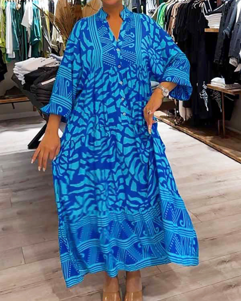 Mckinley™ | Maxi Dress With Elegant Print