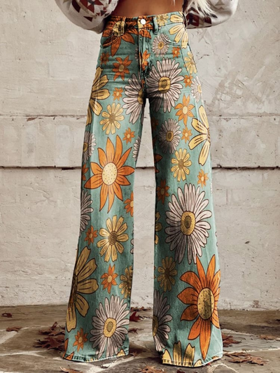 Cirilla - Summer Floral Palazzo Pants