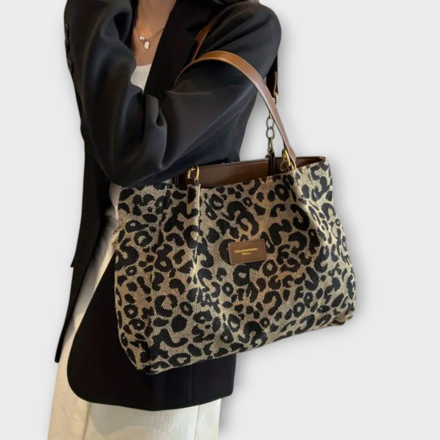 Lublanca - Leopard Canvas Tote