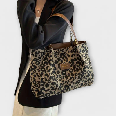 Lublanca - Leopard Canvas Tote