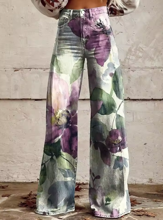Alessia - Retro Bohemian Trousers