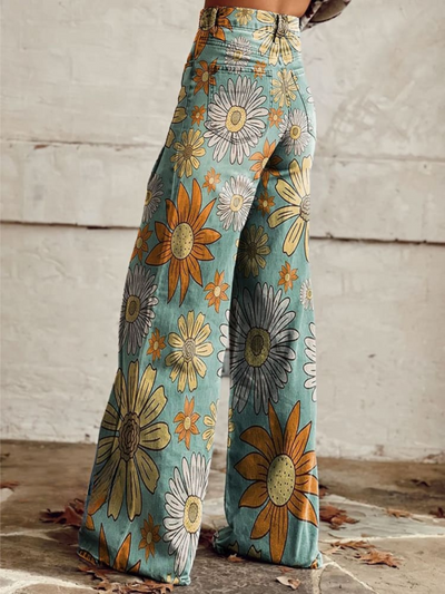 Cirilla - Summer Floral Palazzo Pants