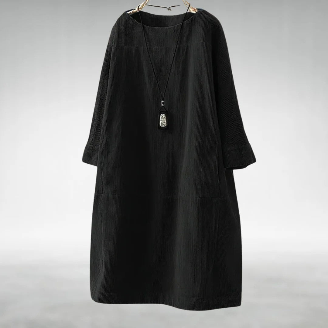 Grace | Relaxed Corduroy Midi Dress