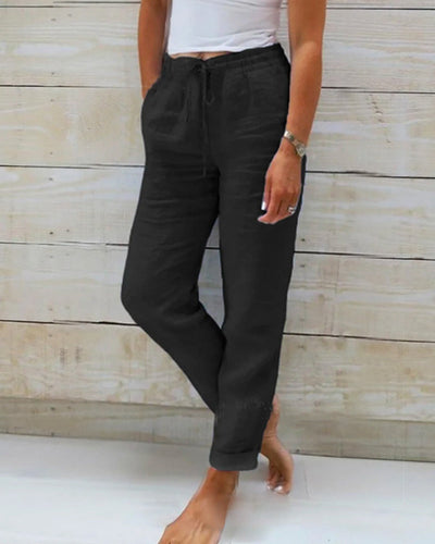 LIVIA™ | Airy Linen Pants with Stretch Comfort