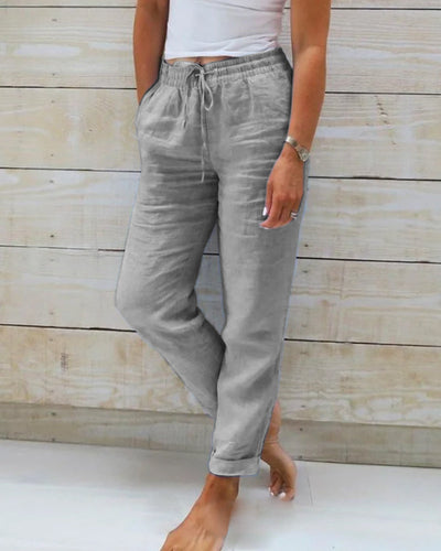 LIVIA™ | Airy Linen Pants with Stretch Comfort