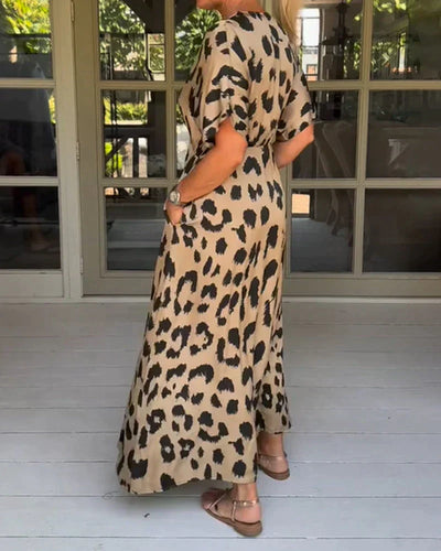 Rachel™ | Leopard Print Maxi Dress