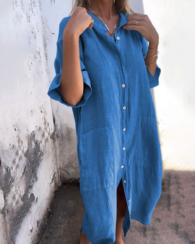 Jady™ | Ibiza-Style Casual Shirt Dress