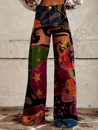 Léna - Retro Bohemian Trousers