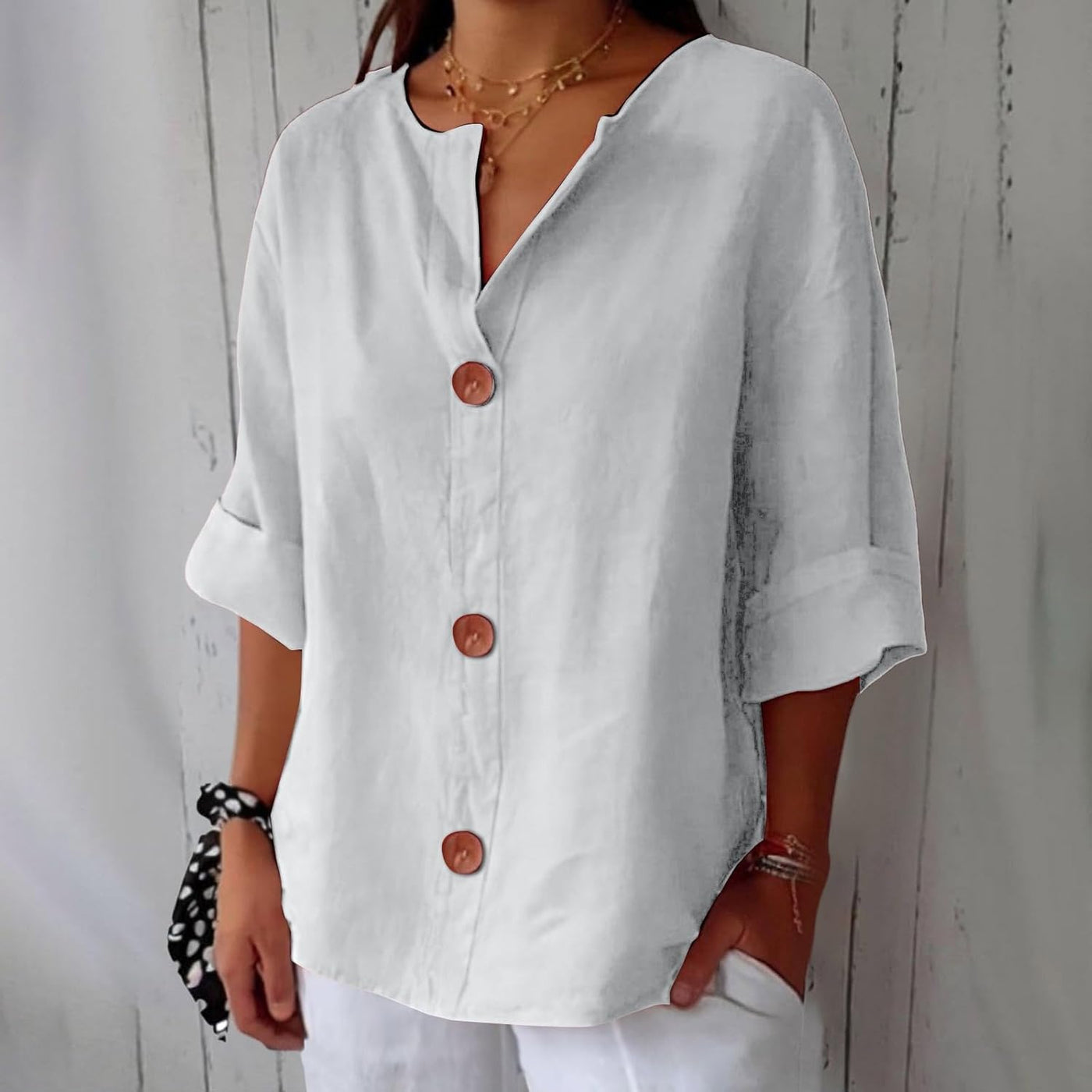 Sophie  - Casual Linen Blouse
