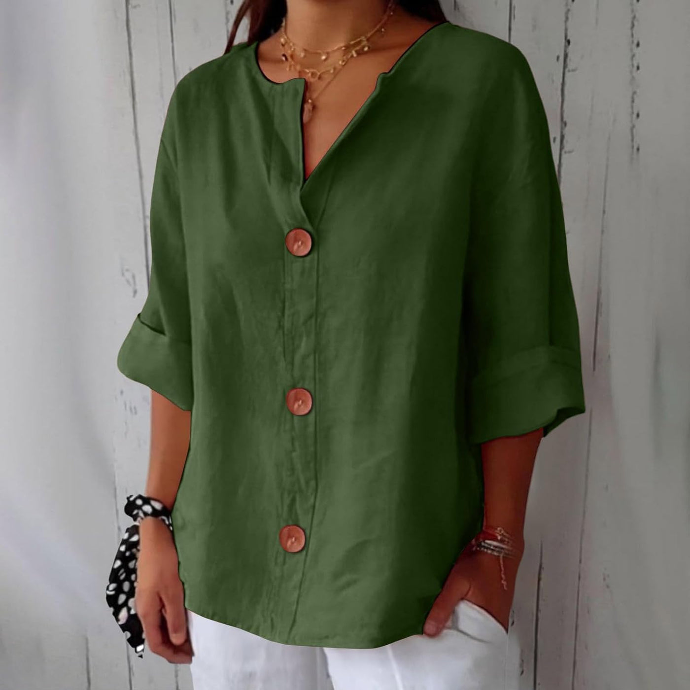 Sophie  - Casual Linen Blouse