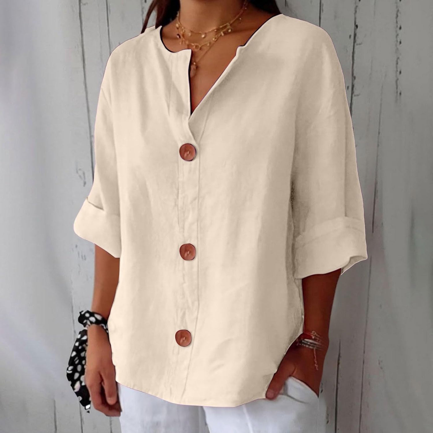 Sophie  - Casual Linen Blouse