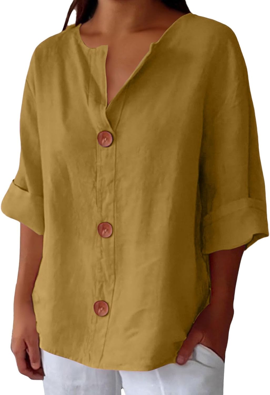 Sophie  - Casual Linen Blouse