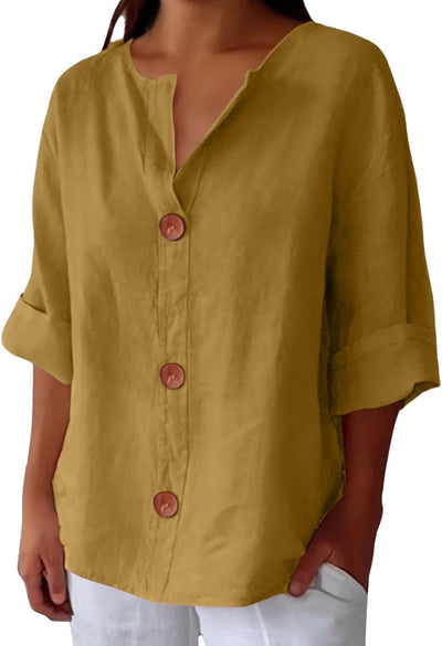Sophie  - Casual Linen Blouse