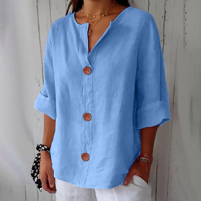 Sophie  - Casual Linen Blouse