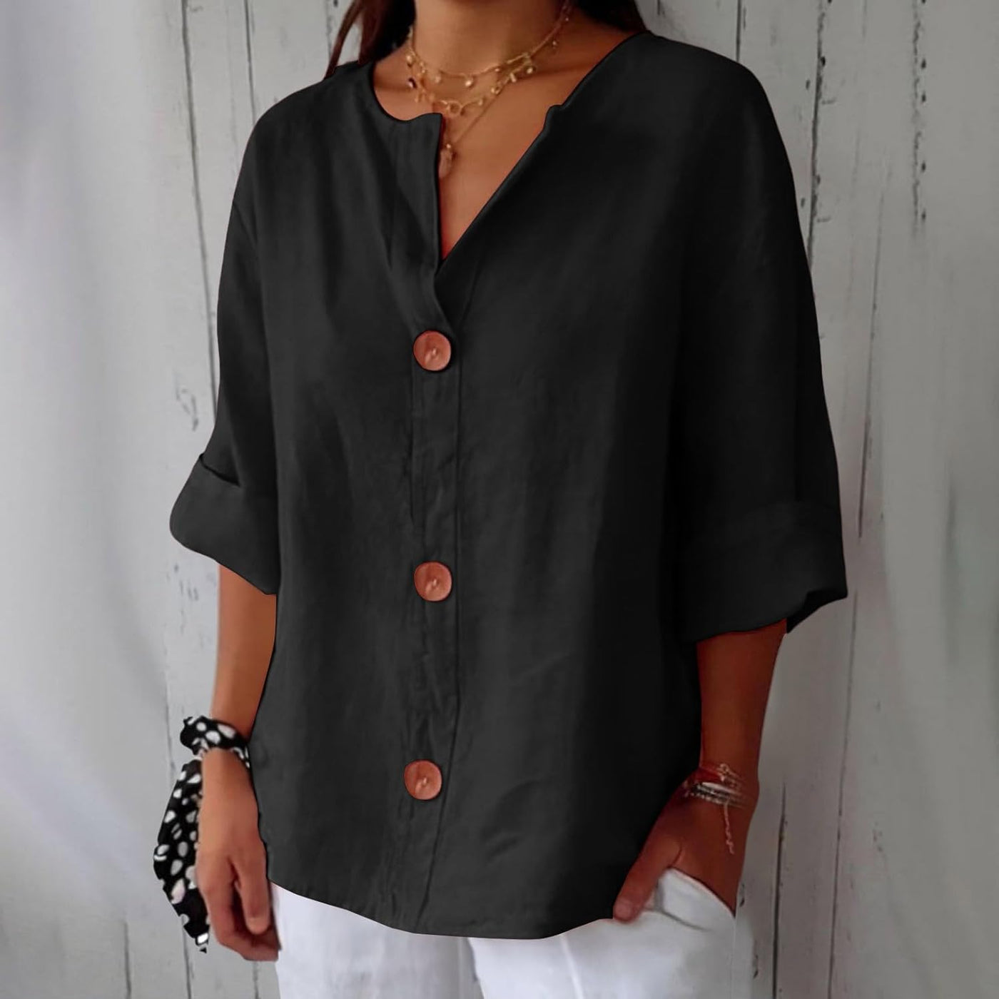Sophie  - Casual Linen Blouse