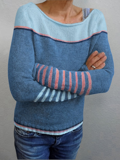 Katharina™ – Long Sleeve Striped Sweater