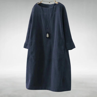 Grace | Relaxed Corduroy Midi Dress