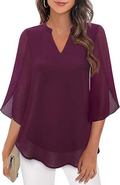 Petra – Chiffon A-Line Blouse