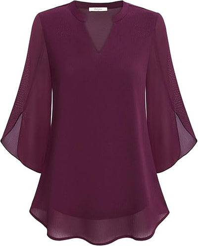 Petra – Chiffon A-Line Blouse