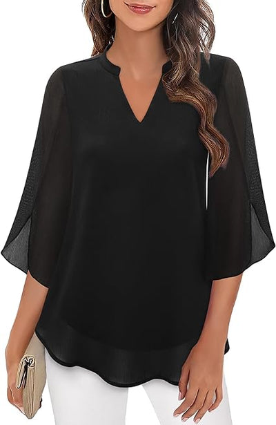 Petra – Chiffon A-Line Blouse
