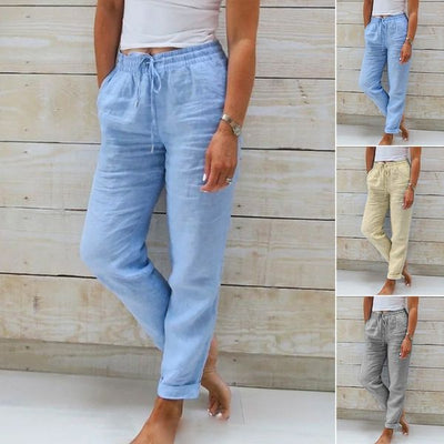 LIVIA™ | Airy Linen Pants with Stretch Comfort