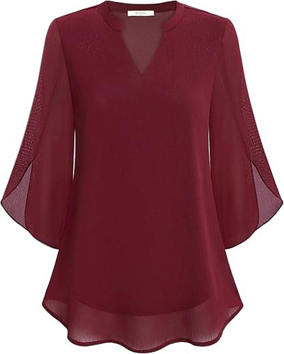 Petra – Chiffon A-Line Blouse