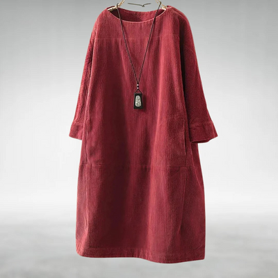 Grace | Relaxed Corduroy Midi Dress