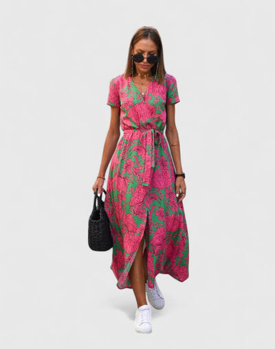 Larikina | Elegant Floral Midi Dress
