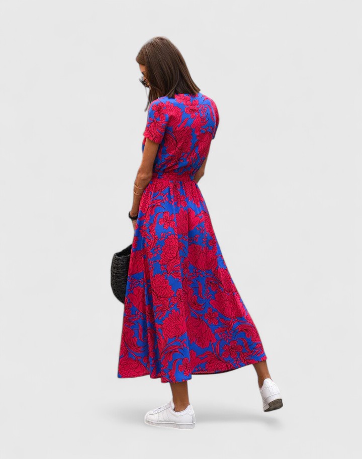Larikina | Elegant Floral Midi Dress
