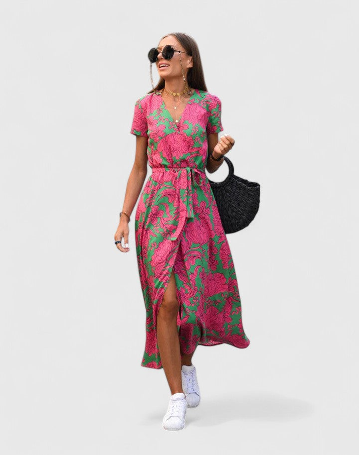 Larikina | Elegant Floral Midi Dress