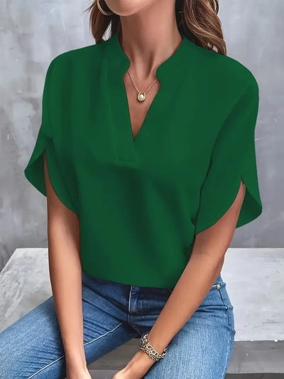 Beatrix™ | Soft and Elegant V-Neck Shirt