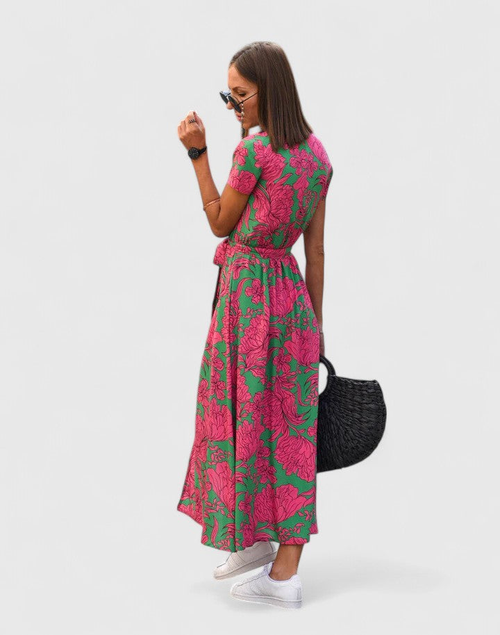 Larikina | Elegant Floral Midi Dress