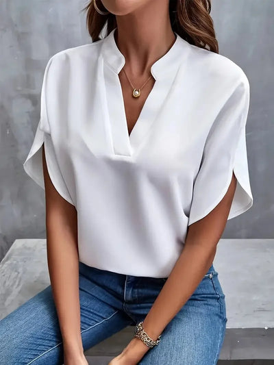 Beatrix™ | Soft and Elegant V-Neck Shirt
