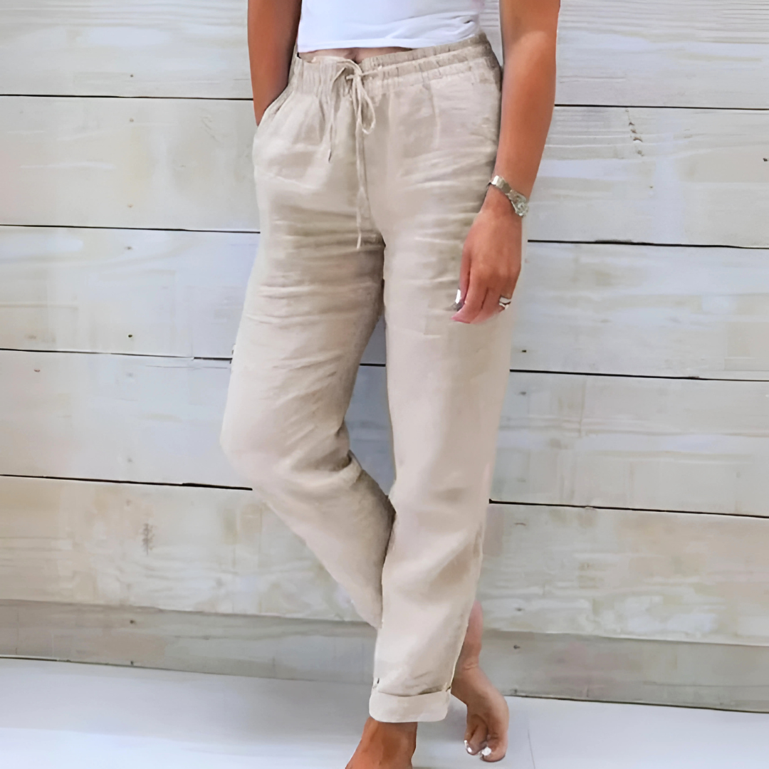 LIVIA™ | Airy Linen Pants with Stretch Comfort