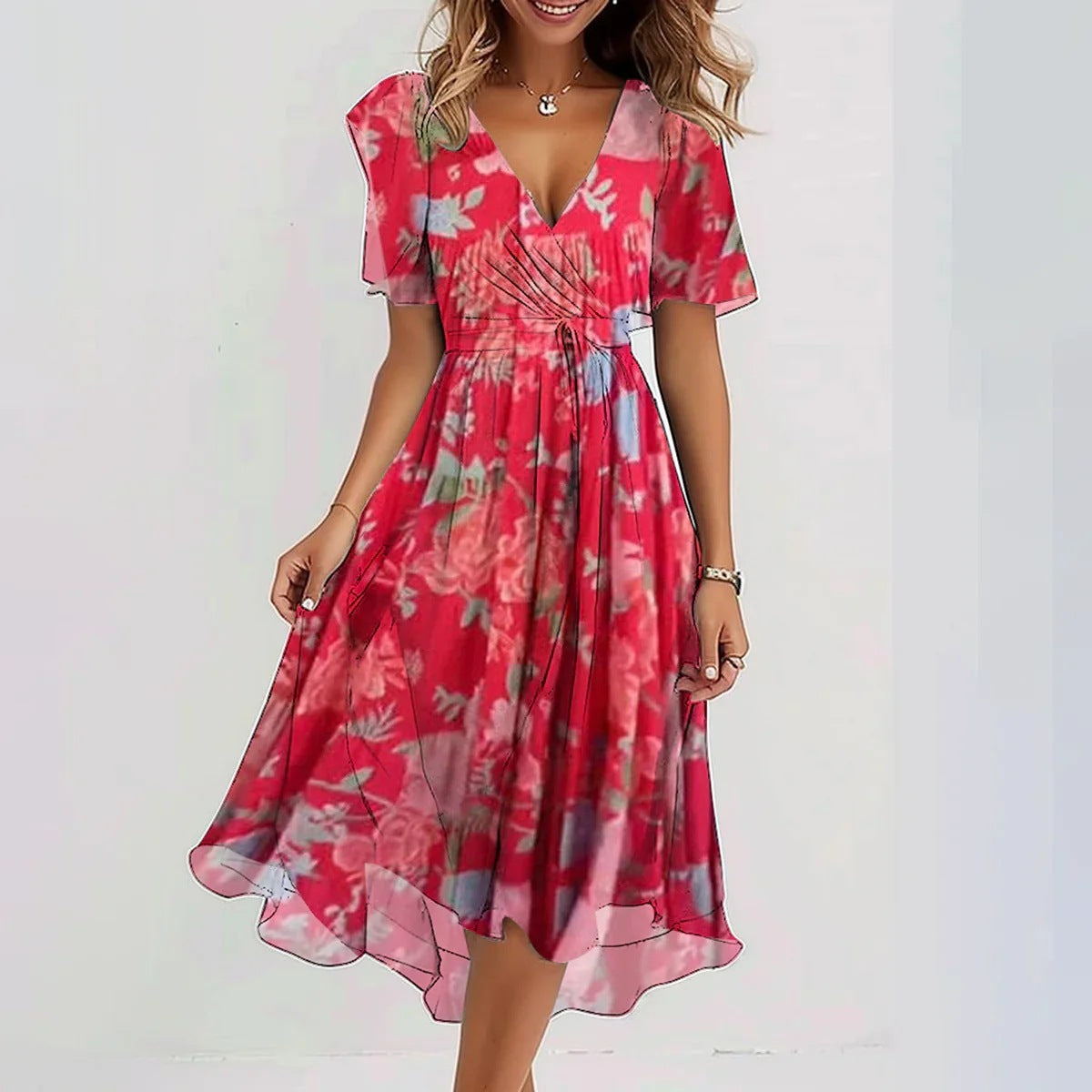 Patricia™ | Elegant Floral Dress