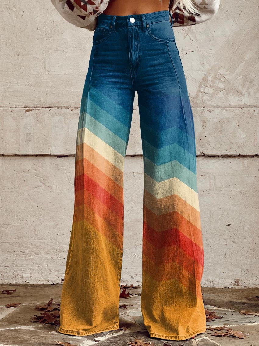 Léa - Vintage Zigzag Trousers