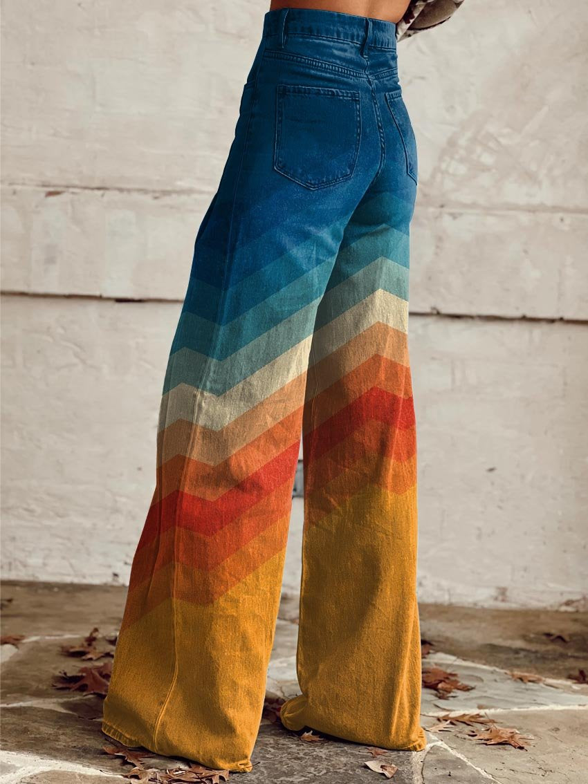 Léa - Vintage Zigzag Trousers