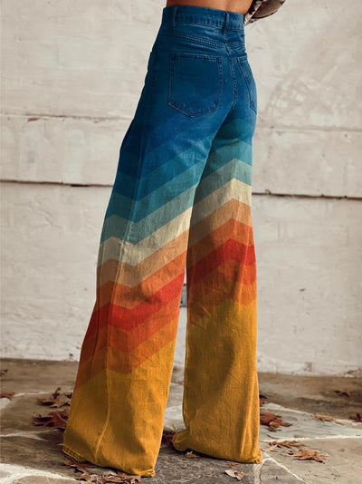 Léa - Vintage Zigzag Trousers