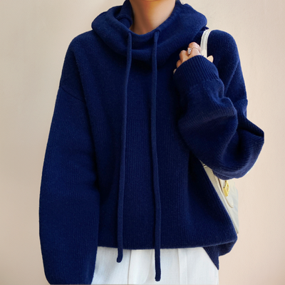 Lia - Chic High Neck Knit Sweater